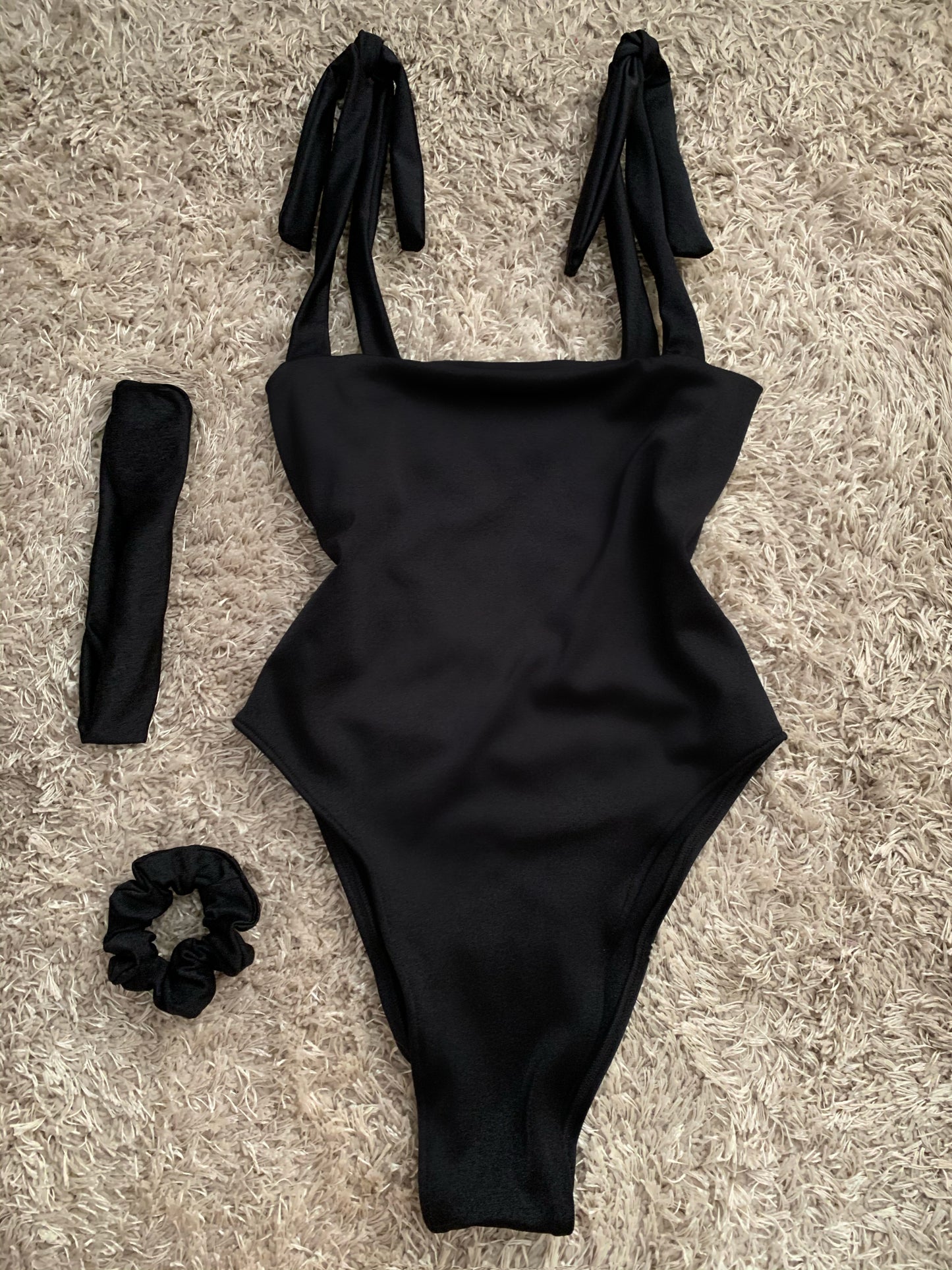 SALE Black Swimsuit with Straps UK 6