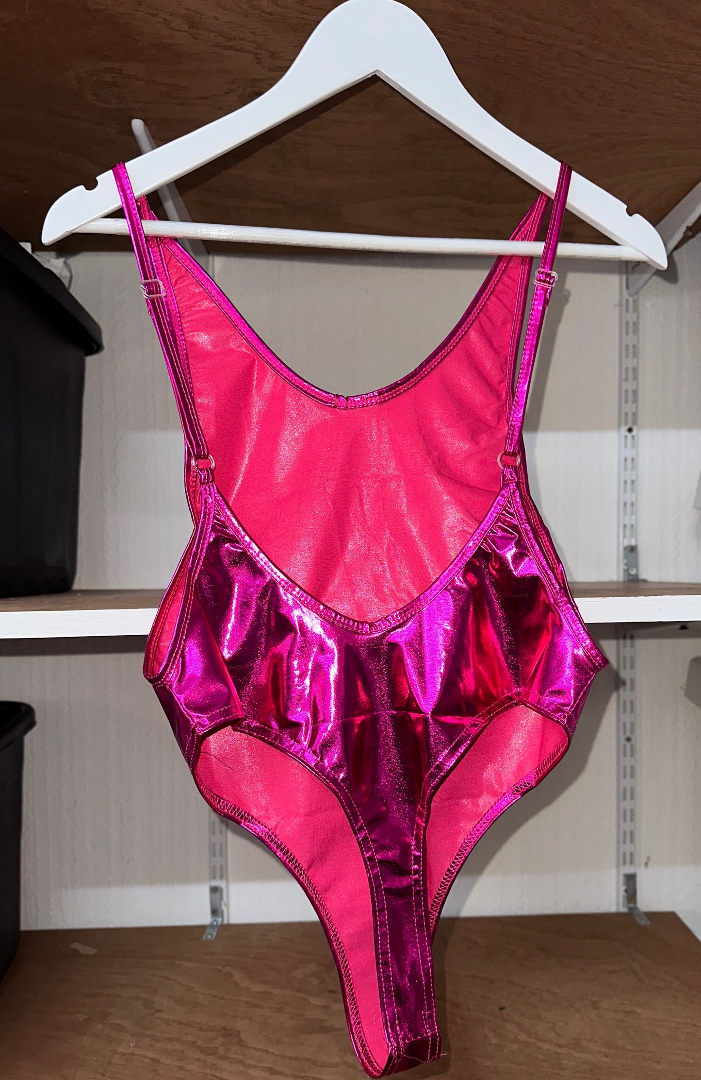 Pink Shiny Bodysuit