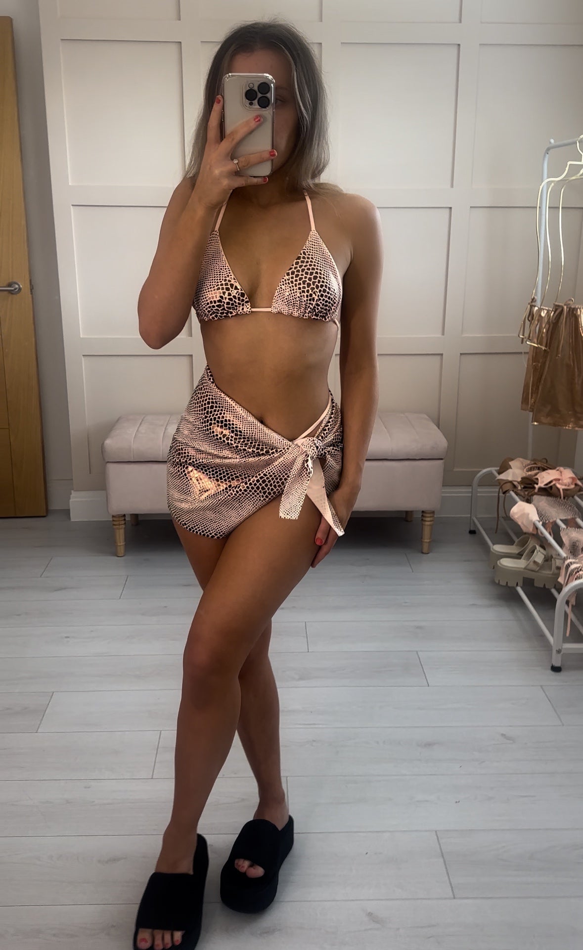 SAMPLE SALE Bronze Snake Sarong