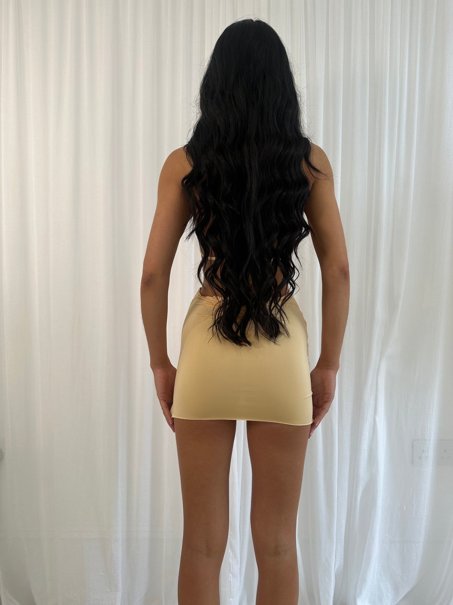 Orange Crochet Flower Skirt