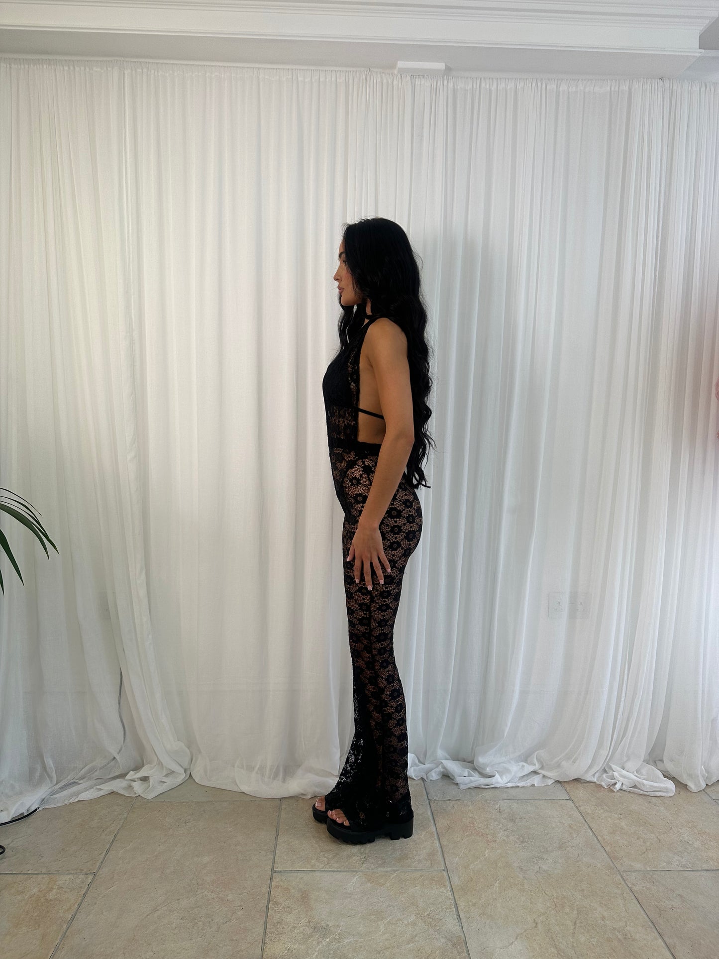 Black Lace Jumpsuit