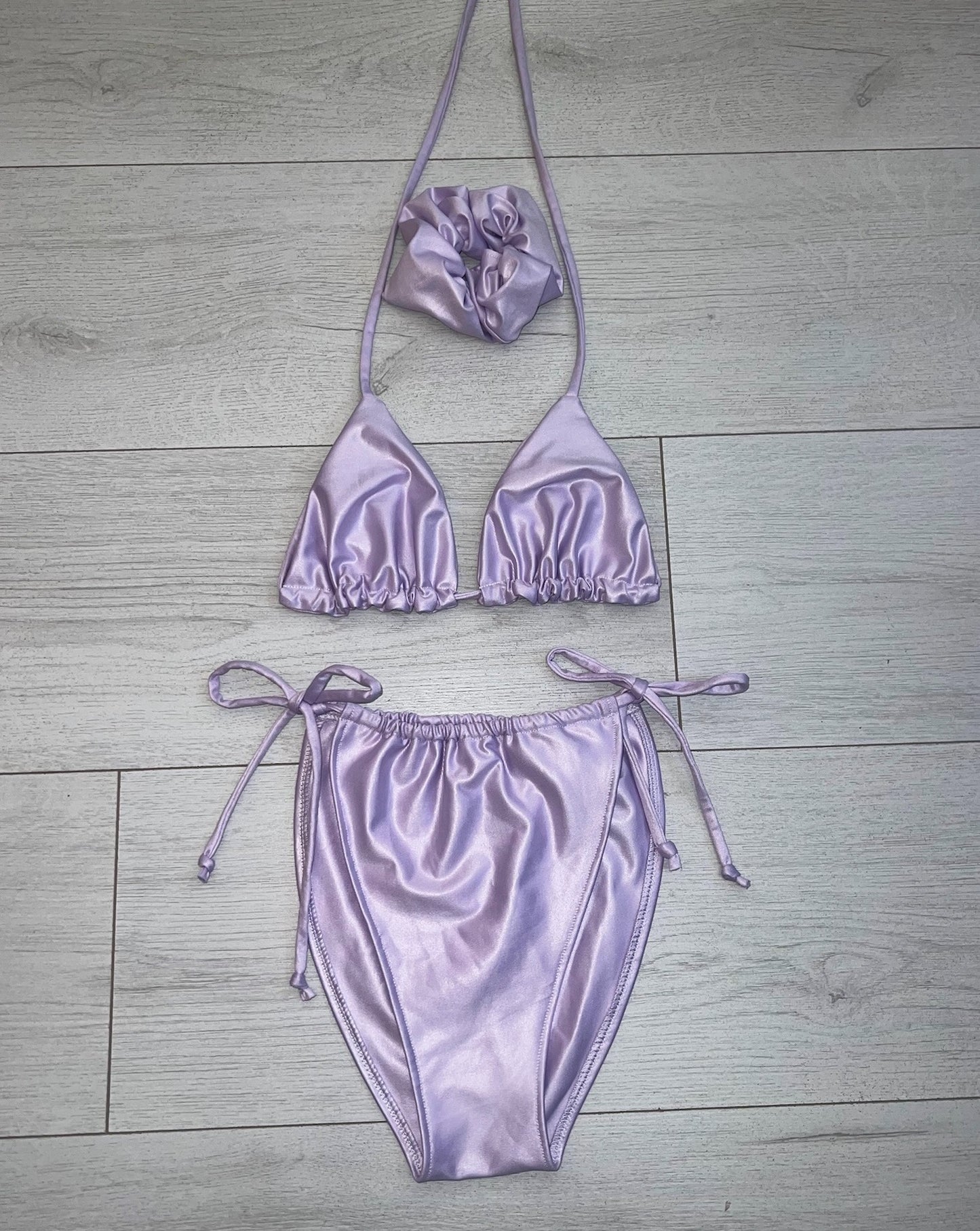 Lilac Wet Look Bikini