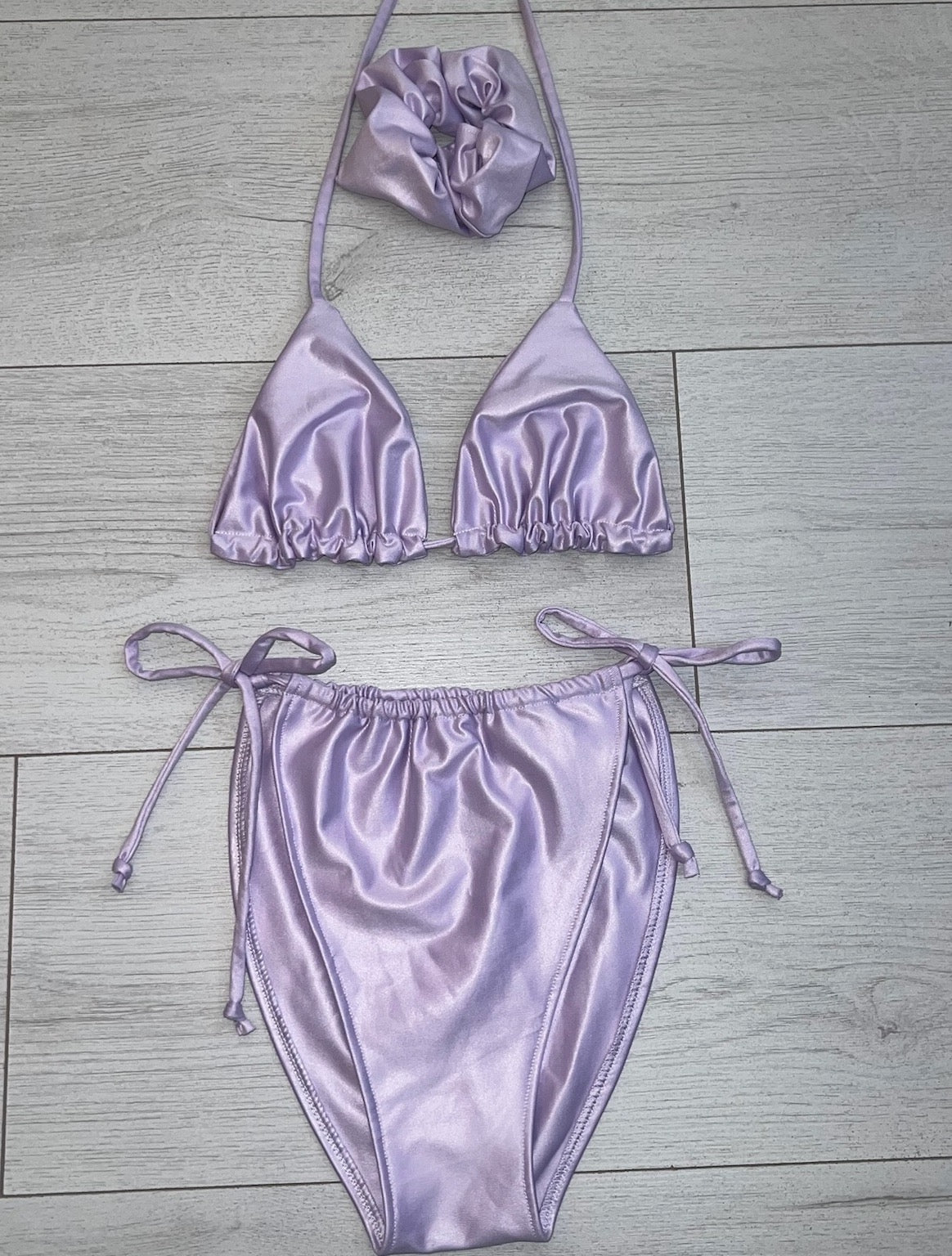 Lilac Wet Look Bikini