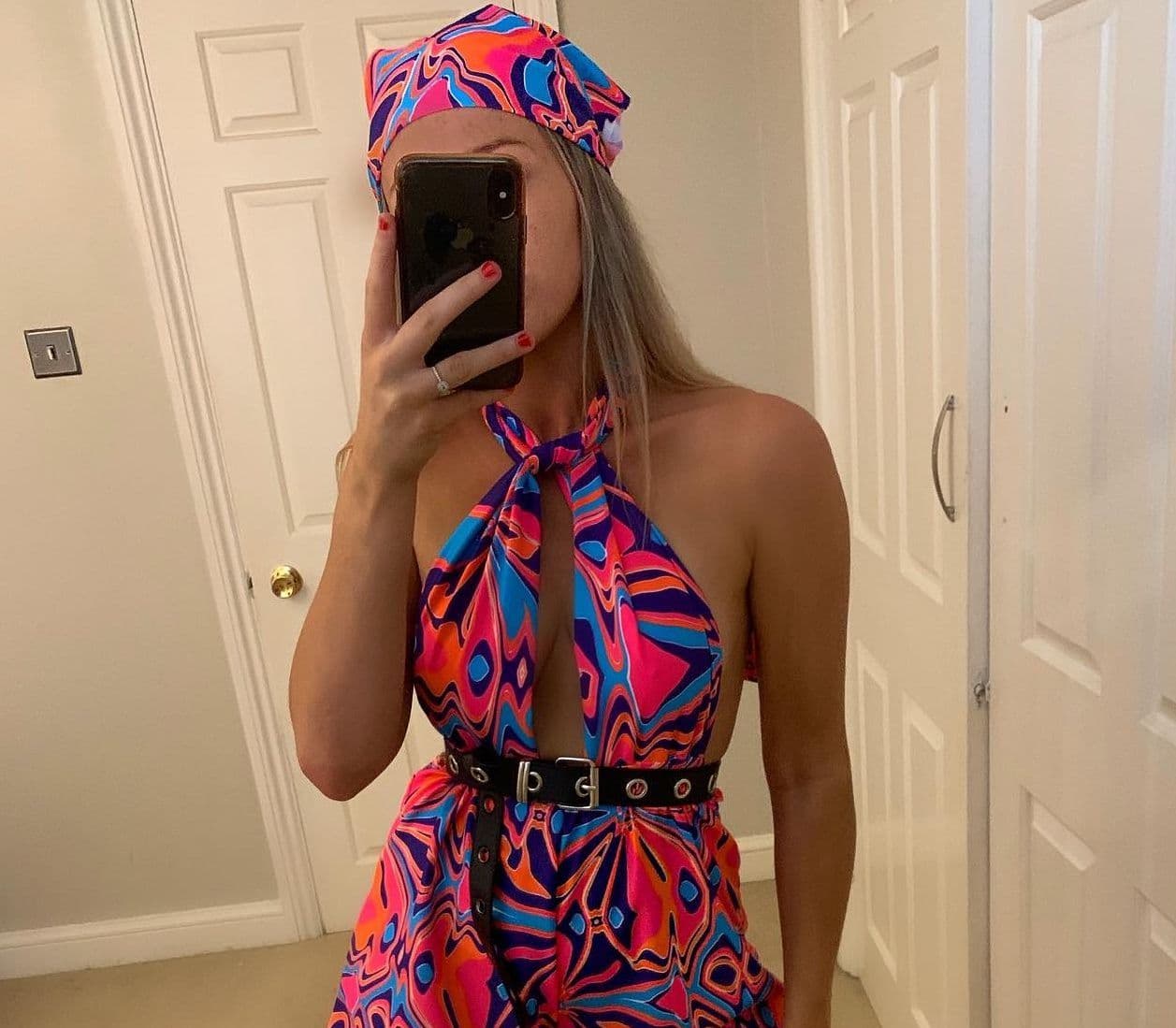 Neon Abstract Swirl Bandanna