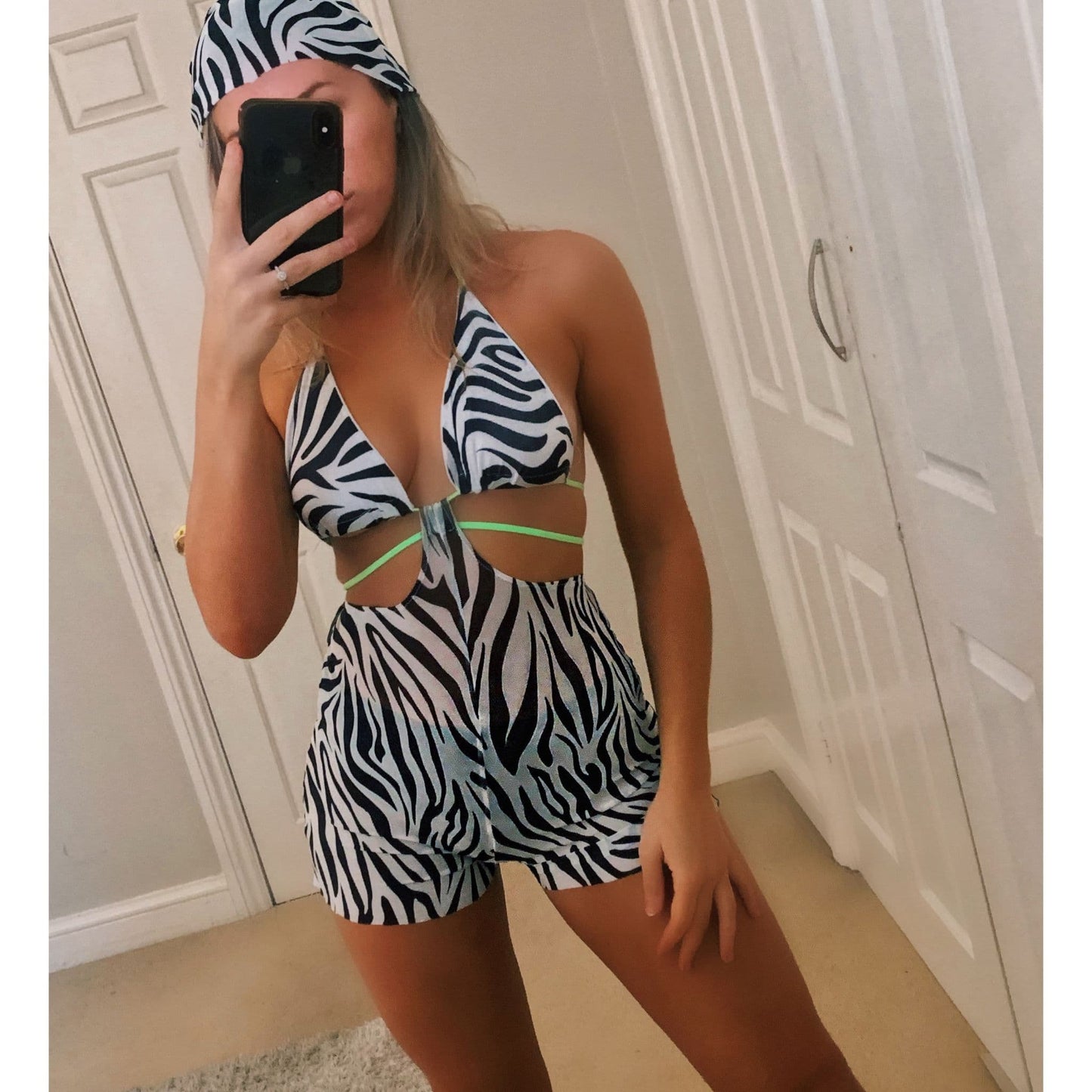 Zebra Mesh Bandanna