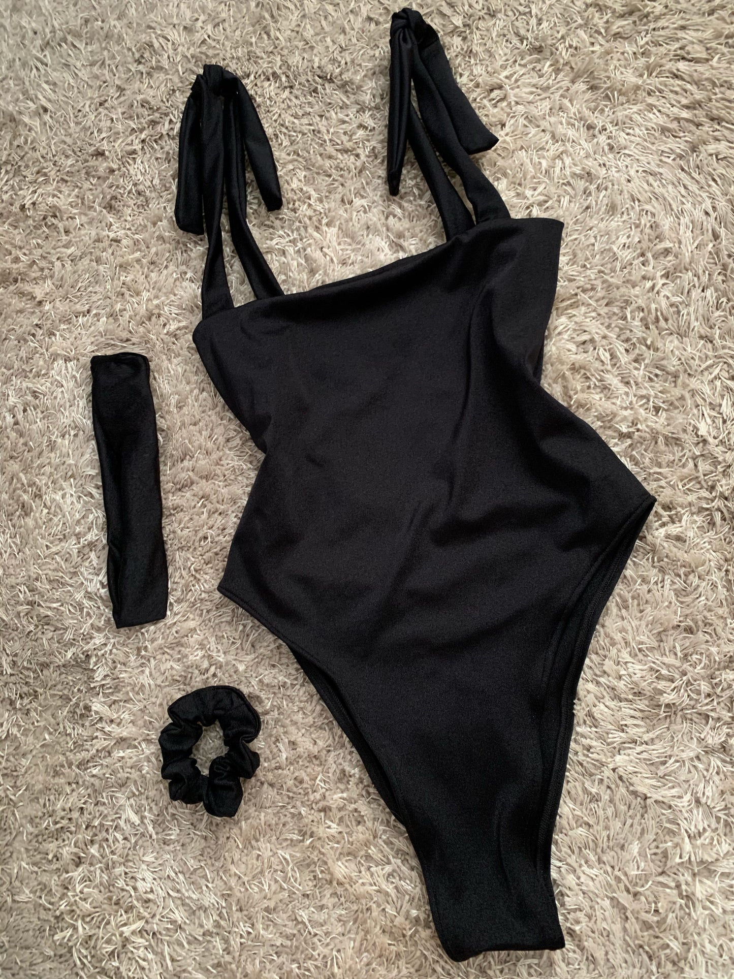 SALE Black Swimsuit with Straps UK 6