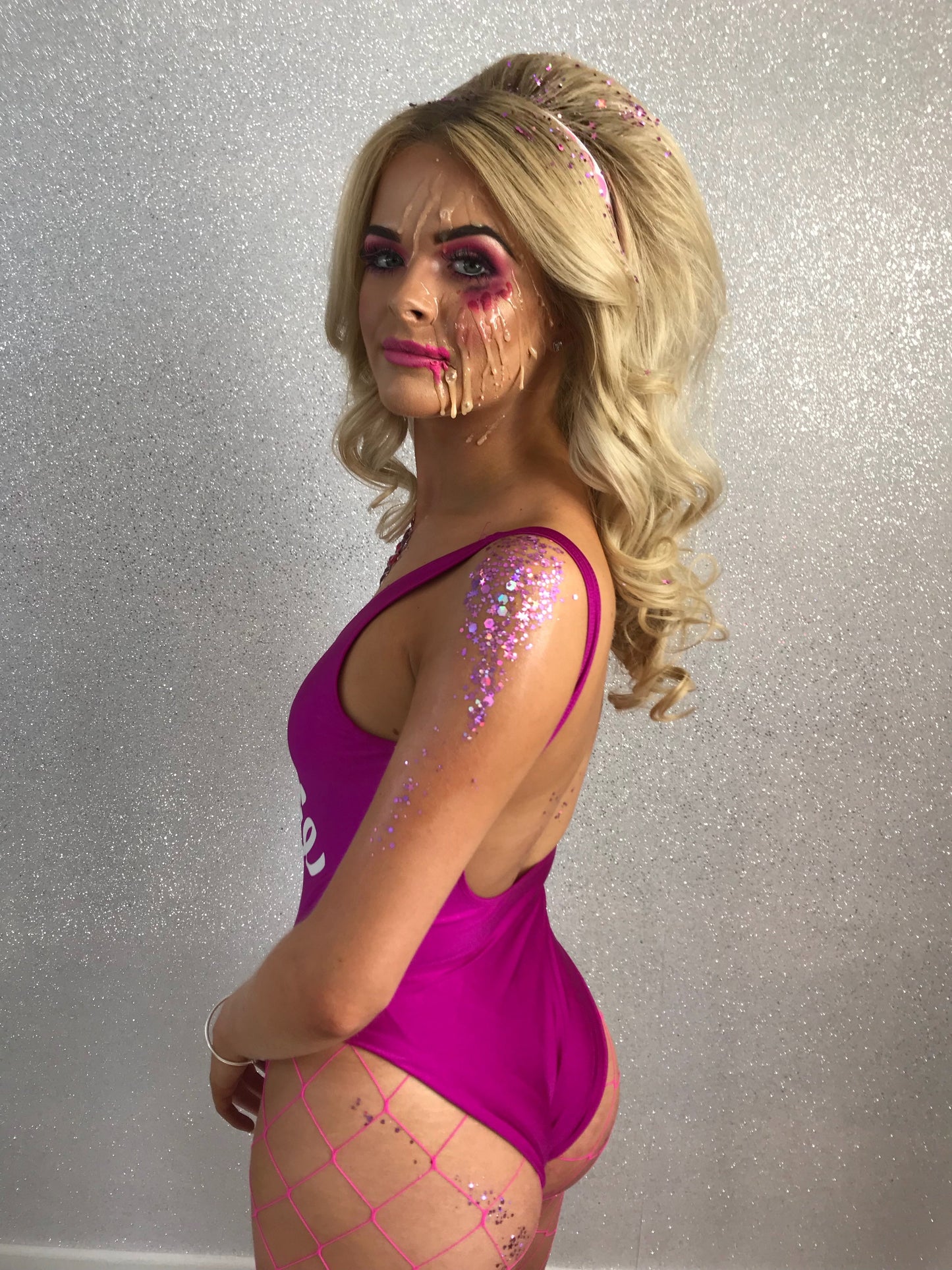Pink Fishnet Tights