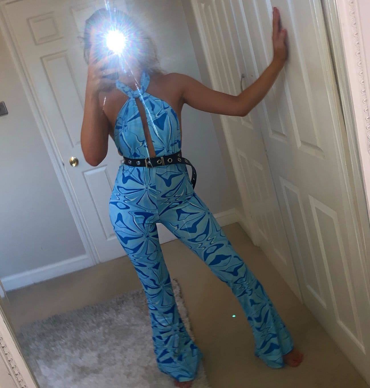 Blue bandana best sale jumpsuit