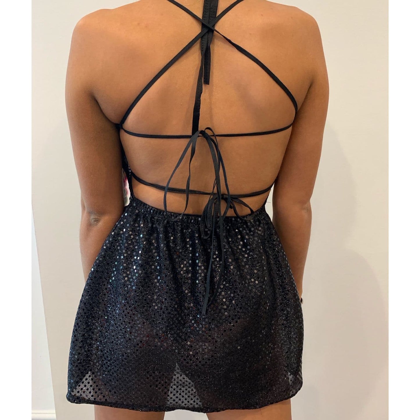 Black Polka Mini Dress