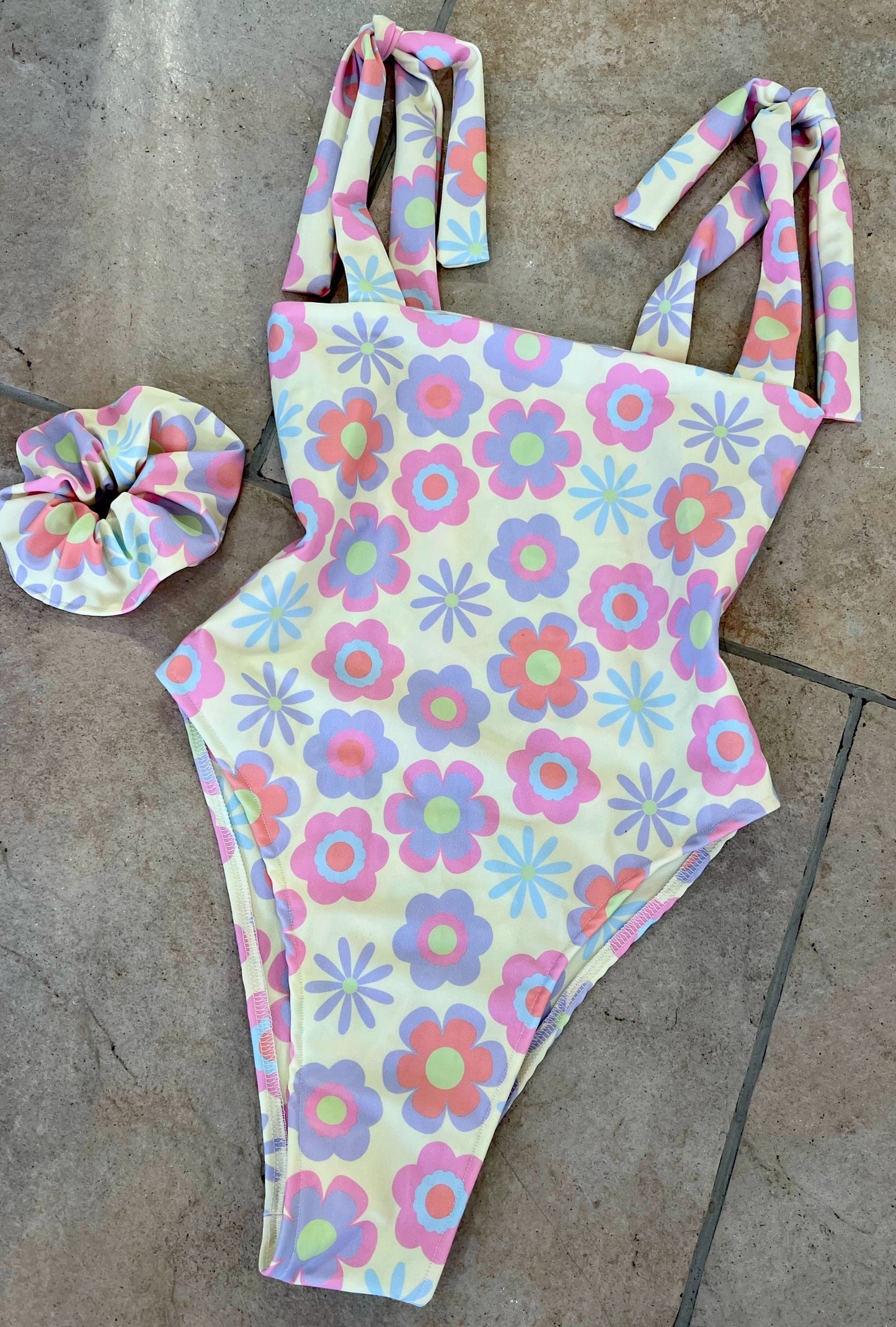 Yellow Flower Swimsuit