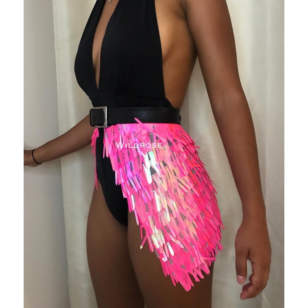 Pink Spike Sequin Sarong