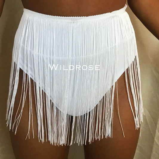 White Tassel Belt/Skirt
