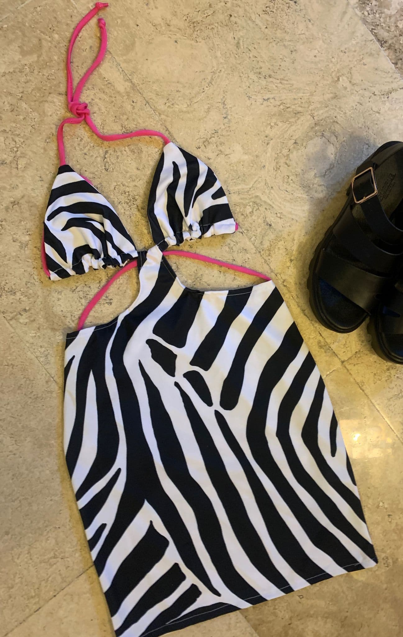 Zebra Lycra Dress